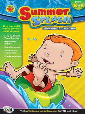 cover image of Summer Splash Learning Activities, Grades K - 1